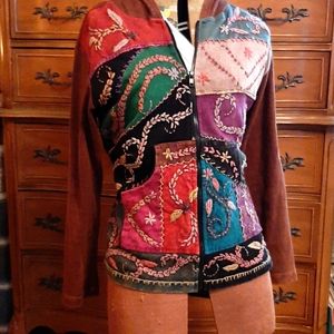 Rising International embroidered hoodie